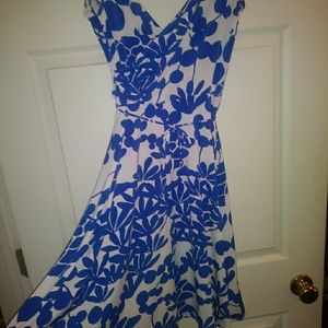 Blue and white dress casual or fancy